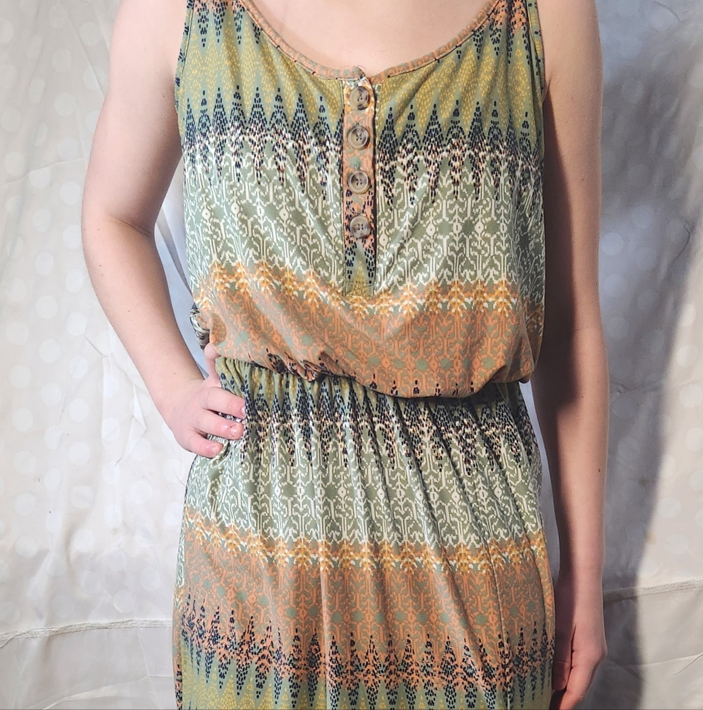 Stylish Women's Derek Heart Side Slit Maxi Dress Size L